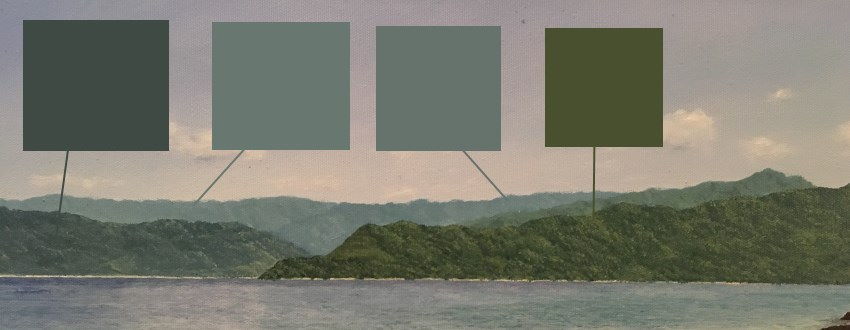 Far objects are less saturated