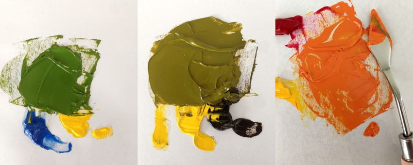 Color mixing examples