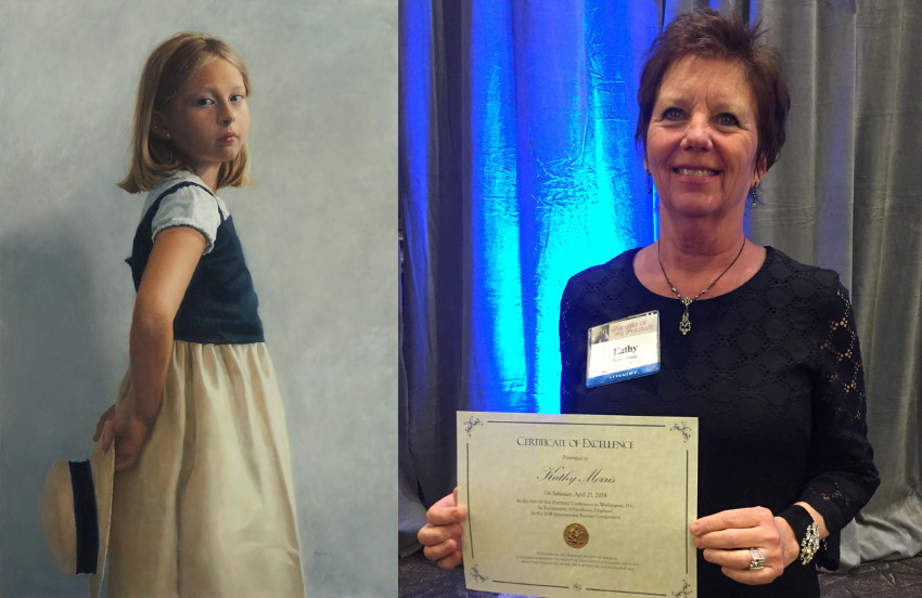 Kathy Morris and her award winning portrait