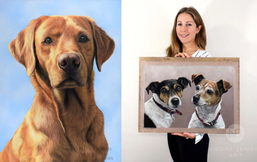 Pet portraits by Naomi Jenkin