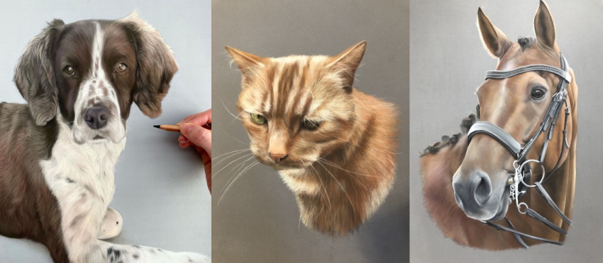 Beautiful commission portraits by Amy Mckimm