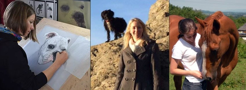 Professional realistic pet portrait artists