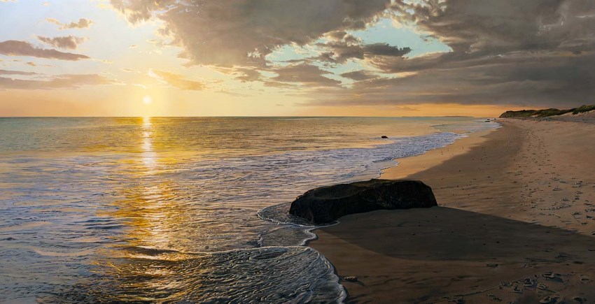 Beautiful realistic seascape painting by Steve Mills