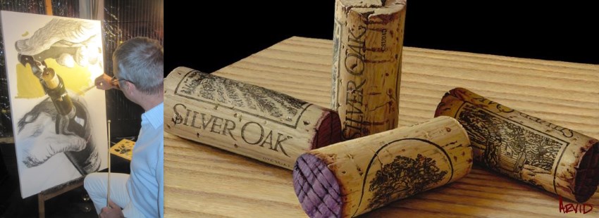 Oil painting of bungs by Thomas Arvid