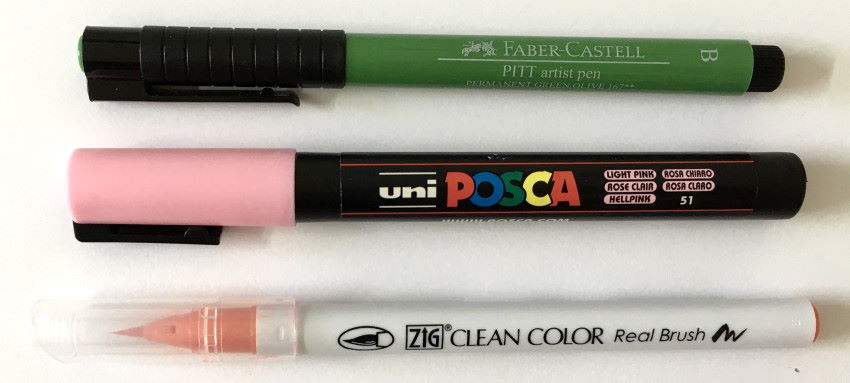 A clip to prevent marker from rolling