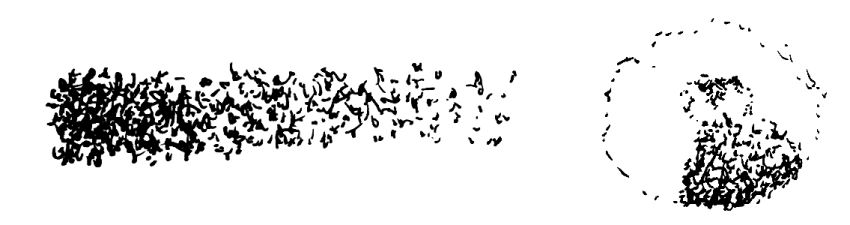 Abstract marks with a fine liner