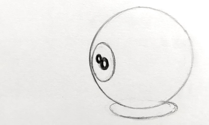 Outlines of an eight ball